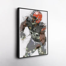 Load image into Gallery viewer, Myles Garrett Canvas Art – Cleveland Browns Wall Decor
