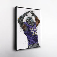 Load image into Gallery viewer, Ray Lewis Wall Art - Baltimore Ravens NFL Wall Decor