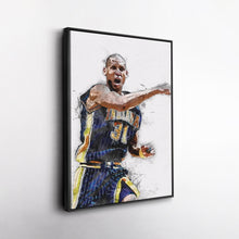 Load image into Gallery viewer, Reggie Miller Canvas Art – Indiana Pacers Wall Decor