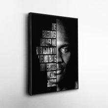 Load image into Gallery viewer, Michael Jordan Face Canvas Art - Motivational NBA Poster Wall Decor