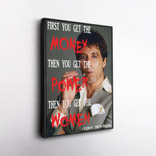 Load image into Gallery viewer, Scarface Quote Canvas Art – Tony Montana Wall Decor