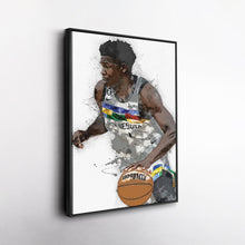 Load image into Gallery viewer, Anthony Edwards Canvas Art – Minnesota Timberwolves Wall Decor