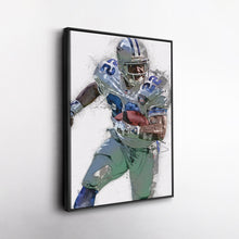 Load image into Gallery viewer, Emmitt Smith Canvas Art – Dallas Cowboys Wall Decor