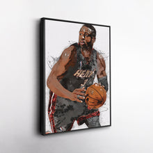 Load image into Gallery viewer, Dwyane Wade Canvas Art – Miami Heat Wall Decor