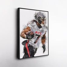 Load image into Gallery viewer, Bijan Robinson Canvas Art – Atlanta Falcons Wall Decor