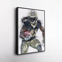 Load image into Gallery viewer, Alvin Kamara Canvas Art – New Orleans Saints Wall Decor