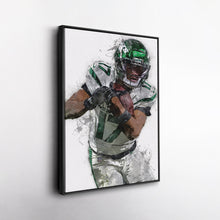 Load image into Gallery viewer, Garrett Wilson Canvas Art – New York Jets Wall Decor