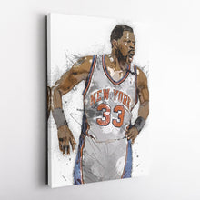 Load image into Gallery viewer, Patrick Ewing Canvas Art – New York Knicks Wall Decor
