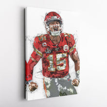 Load image into Gallery viewer, Patrick Mahomes Canvas Art – Kansas City Chiefs Wall Decor