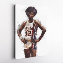 Load image into Gallery viewer, Julius Erving Canvas Art – New Jersey Nets Wall Decor