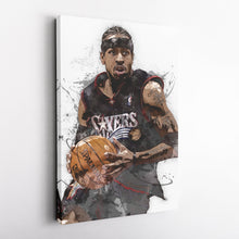 Load image into Gallery viewer, Allen Iverson Canvas Art – Philadelphia 76ers Wall Decor