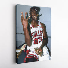 Load image into Gallery viewer, Michael Jordan Smoking Canvas – Chicago Bulls Wall Art Home Decor