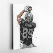 Load image into Gallery viewer, Brock Bowers Canvas Art – Las Vegas Raiders Wall Decor