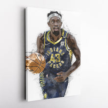 Load image into Gallery viewer, Pascal Siakam Canvas Art – Indiana Pacers Wall Decor