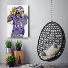 Load image into Gallery viewer, Justin Jefferson Canvas Art – Minnesota Vikings Wall Decor
