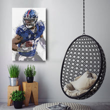 Load image into Gallery viewer, Saquon Barkley Canvas Art – New York Giants Wall Decor