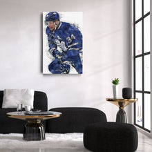 Load image into Gallery viewer, Auston Matthews Canvas Art – Toronto Maple Leafs Wall Decor