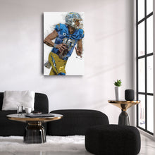 Load image into Gallery viewer, Justin Herbert Canvas Art – Los Angeles Chargers Wall Decor
