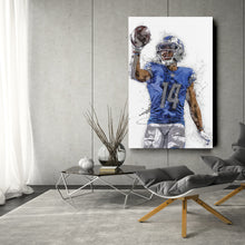 Load image into Gallery viewer, Amon-Ra St. Brown Canvas Art – Detroit Lions Wall Decor