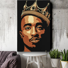 Load image into Gallery viewer, Tupac Canvas – Iconic Rap Wall Art for Music Lovers