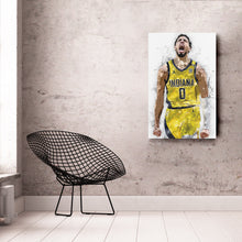 Load image into Gallery viewer, Tyrese Haliburton Canvas Art – Indiana Pacers Wall Decor
