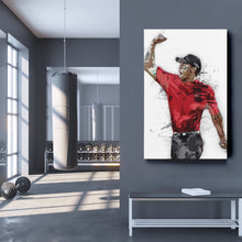 Load image into Gallery viewer, Tiger Woods Canvas Art – Masters Celebration Wall Decor