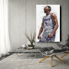 Load image into Gallery viewer, De'Aaron Fox Canvas Art – Sacramento Kings Wall Decor