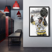 Load image into Gallery viewer, Sidney Crosby Canvas Art – Pittsburgh Penguins Wall Decor