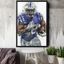 Load image into Gallery viewer, Jonathan Taylor Canvas Art – Indianapolis Colts Wall Decor