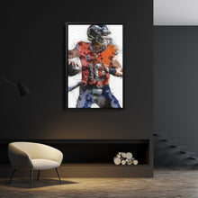Load image into Gallery viewer, Bo Nix Canvas Art – Denver Broncos Wall Decor