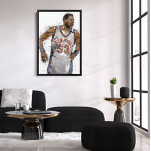 Load image into Gallery viewer, Patrick Ewing Canvas Art – New York Knicks Wall Decor