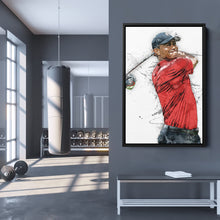 Load image into Gallery viewer, Tiger Woods Canvas Print – Masters Golf Wall Art Decor