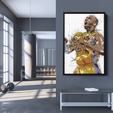Load image into Gallery viewer, Kobe Bryant Canvas Art – Lakers Basketball Wall Decor
