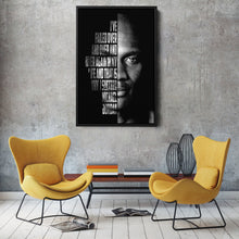 Load image into Gallery viewer, Michael Jordan Face Canvas Art - Motivational NBA Poster Wall Decor