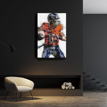 Load image into Gallery viewer, Bo Nix Canvas Art – Denver Broncos Wall Decor