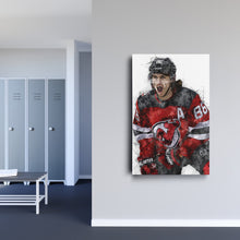 Load image into Gallery viewer, Jack Hughes Canvas Art – New Jersey Devils Wall Decor