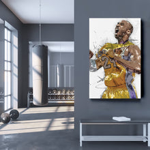 Load image into Gallery viewer, Kobe Bryant Canvas Art – Lakers Basketball Wall Decor