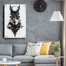 Load image into Gallery viewer, Batman Face Canvas – DC Comics Wall Art Gift for Superhero Fans and Man Cave Decor
