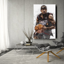 Load image into Gallery viewer, Allen Iverson Canvas Art – Philadelphia 76ers Wall Decor