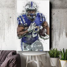 Load image into Gallery viewer, Jonathan Taylor Canvas Art – Indianapolis Colts Wall Decor