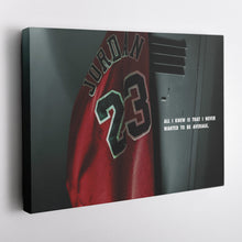 Load image into Gallery viewer, Michael Jordan Jersey Locker Room Canvas Poster – Wall Art Decor