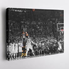 Load image into Gallery viewer, Stephen Curry Canvas Art – Game Winner vs OKC Decor