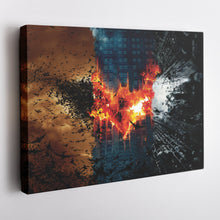 Load image into Gallery viewer, Batman Illustration Canvas Print – Joker Movie Wall Art for Superhero Home Decor