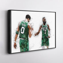Load image into Gallery viewer, Jaylen Brown & Jayson Tatum Canvas Art – Boston Celtics Wall Decor