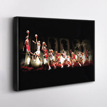Load image into Gallery viewer, Michael Jordan Evolution Canvas – Chicago Bulls Wall Art Print for Sports Fans