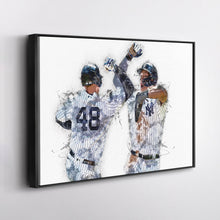 Load image into Gallery viewer, Aaron Judge & Anthony Rizzo Canvas Art – New York Yankees Wall Decor