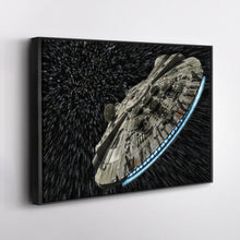 Load image into Gallery viewer, Millennium Falcon Canvas Art - Star Wars Wall Decor Framed Print