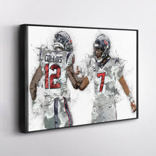 Load image into Gallery viewer, CJ Stroud & Nico Collins Canvas Art – Houston Texans Wall Decor