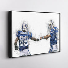 Load image into Gallery viewer, Peyton Manning & Marvin Harrison Canvas Art – Indianapolis Colts Wall Decor