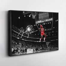 Load image into Gallery viewer, Michael Jordan Autographed Canvas – Slam Dunk Chicago Bulls Wall Art